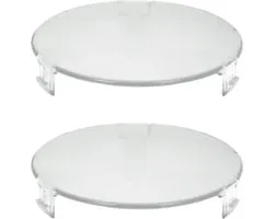 2x éclairage en verre - hotte en verre d'éclairage - 75 x 75 x 18 mm - convient pour Atag Ignis Scholtes Whirlpool
