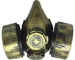 Steampunk Gas Mask with Double Respirator for Halloween Costume