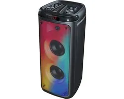 Blaupunkt BLP3963 Partybox avec microphone – Enceinte karaoké Bluetooth – Éclairage LED – 40 W RMS – Noir