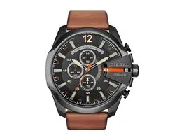 Diesel Mega Chief DZ4343 Herenhorloge 51 mm - Grijs