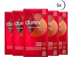 Durex Condooms Thin Feel XL 10st x 5