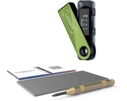 Ledger Nano S Plus Oxidate Green + SOLIDHODL - Offre groupée - Portefeuille matériel - Portefeuille pour Bitcoin, Ethereum et de nombreuses autres cryptomonnaies