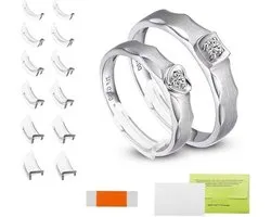 CYBERNOVA Invisible ring size adjuster for loose rings ring adjuster fits most rings, 6 different sizes ring size