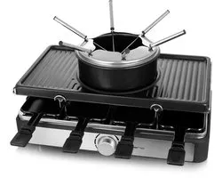 Emerio RG-124930 Gourmet en Fondue Set Zwart/RVS