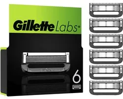 Gillette Navulmesjes Voor GilletteLabs - Exfoliating Bar En Heated Razor - 6 Scheermesjes