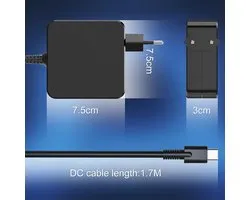 Chargeur d'ordinateur portable USB-C 65W Adapté pour ASUS, Lenovo ThinkPad/Yoga, Huawei MateBook, MacBook Pro/Air, HP Chromebook, Acer Chromebook, Google, Samsung – Alimentation USB-C