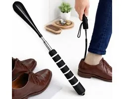 Chausse-pied extensible I Extracteur de chaussures I Acier inoxydable I Longueur 30 à max 71 CM I Zwart
