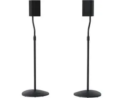 SANUS HTBS Universele Verstelbare Luidsprekerstandaards - Set van 2 - Hoogte Verstelbaar 71-97 cm - Kabelmanagement - Zwart