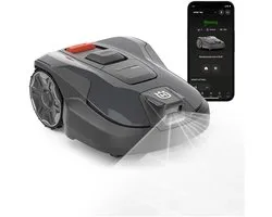 HUSQVARNA Automower® Aspire R6V – Robot tondeuse sans câble de délimitation, reconnaissance d'objets AI Vision, navigation GPS, commande par application wifi, motifs de tonte systématiques, zones virtuelles, jusqu'à 600 m2