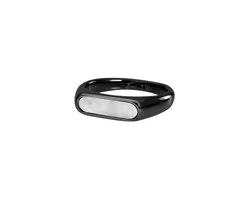 Fame Luna Square ring, zwart