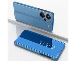 Mobile Phone Case for Redmi Note 13 Pro Plus, Mirror Protective Case, Smart Clear View Flip Case with Stand - ShopVlot