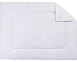 BINK Bedding Boxkleed Esmee Wit 80 x 100 cm - vulling fiberfill 400 grams - speelkleed - parklegger - broderie - mousseline - hydrofiel - bloemen - borduur