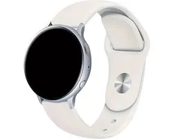 Bracelet de montre connectée Innerlight® en Siliconen 20 mm – Wit crème – Bracelet de Sport compatible avec Samsung Galaxy Watch 7/6/5/ Pro /4/3/ Active 2 – Polar Ignite/Unite – Huawei