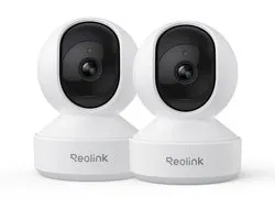 Reolink E1 Pro 2Pack - 2K+ PT WiFi Binnencamera - Automatische Tracking - 5MP Nachtzicht - Detectie persoon/huisdier/babyhuil - Tweewegaudio