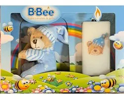 kaars-met-knuffel-pakket-blauw-babyshower-geboorte-cadeau