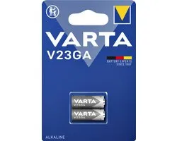 Batterij Varta V23GA alkaline blister 2 stuks