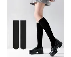 Chaussettes mollet - Longueur 40-42 cm - Bas de contention amincissants forts pour femmes en automne et en hiver - JK Chaussettes - Chaussettes d'hiver chaudes antidérapantes - Chaussettes d'intérieur et d'extérieur - Essentiels automne et hiver