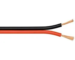 Goobay 56707, Aluminium cuivré (CCA), 100 m, Noir, Rouge