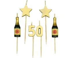 Party cake candles - 50 years
