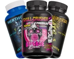 Triple Combi Pack 3x - Menthol Ice + Bubble Burst + Citrus Storm Smelling Salt - Skull Crusher® - 3x 100ml - Vlugzout