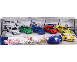 Majorette - Japan Series - Auto's - 5 stuks - Vanaf 3 jaar
