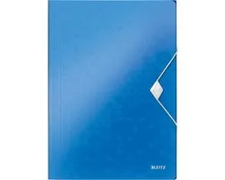 Chemise Leitz WOW elasto du format PP A4 bleu