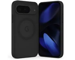 Coque SnapSkin compatible avec Google Pixel 9/9 Pro - Compatible avec MagSafe - Zwart semi-transparent