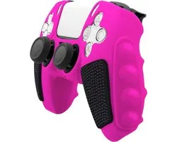 Grip Silicone Cover / Skin adapté pour Playstation 5 PS5 DualSense Controller - Rose - V3