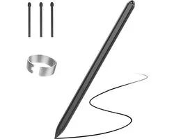 Stylet EMR Magnétique pour Remarkable 2 - Stylet Digital Met Gomme, 4096 Sensibilité à la Pression, Rejection de la Paume, Inclinaison et 3 Pointes de Stylet, Zwart