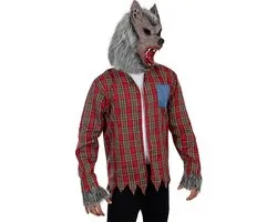 Funidelia | Weerwolf Kostuum Voor voor mannen - Horror, Weerwolf, Boze Wolf, Halloween - Kostuum voor Volwassenen Accessoire verkleedkleding en rekwisieten voor Halloween, carnaval & feesten - Maat S - M - Bruin