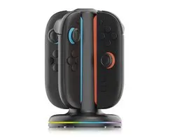 Station de charge LED RGB PlayCool pour 4 Joy-Con pour Nintendo Switch 2