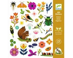 Djeco - Stickers Tuin / Garden - 160 sticker - 4 stickervellen (2 designs)