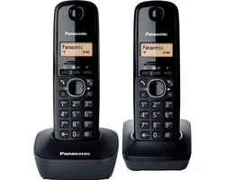 Panasonic KX-TG1612 - Single DECT telefoon - Nummerherkenning - Zwart