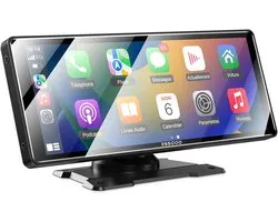 CarPlay Dongle - 10,26 inch IPS Touchscreen CarPlay Auto, Ondersteunt Wireless CarPlay/Android Auto, Mirror Link, Google Assistant/Siri, Dubbele USB