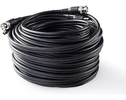 Nedis CCTVCA10BK200 Cctv-beveiligingskabel Bnc / Dc Rg59 20 M Voorgemonteerde Connectoren