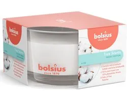 Bolsius True Scents geurkaars in glas, Fresh Cotton