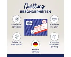 AVERY Zweckformulierenboek "Ontvangstbewijs met BTW", 4+1