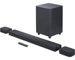 JBL Bar 1000 Pro - 7.1.4 Soundbar met Dolby Atmos - Draadloze Subwoofer & Afneembare Surround Speakers - 880W Home Cinema - HDMI eARC - WiFi, AirPlay & Chromecast - Zwart