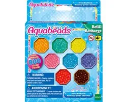 Aquabeads navulling juweelparelpakket - 800 juweel parels in 8 kleuren