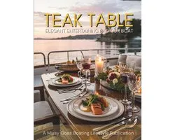 Teak Table: Elegant Entertaining on Your Boat: Elegant Entertaining On Your Boat with Simple Menus, Shelf Stable and Freezer-Friendly Foods 8.5 X 11,