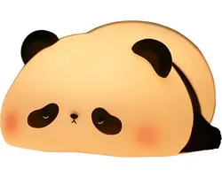 Veilleuse Panda Laavir® – Veilleuse LED à intensité variable pour Chambre de bébé – Jouets en Siliconen souple – Rechargeable par USB – Sûr et câlin