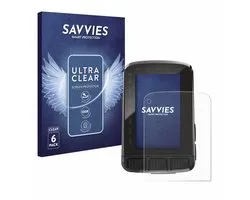 Savvies - Screenprotector voor Wahoo Elemnt Roam V2 GPS - Folie Beschermfolie transparant 6 Stuks