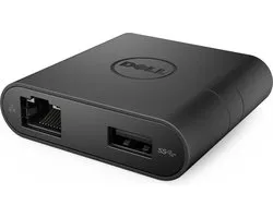 DELL DA200 Bedraad USB 3.2 Gen 1 (3.1 Gen 1) Type-C Zwart