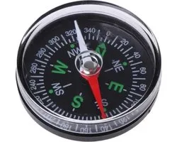Compact Reis Kompas | Survival / Kaart / Navigeer Kit | Outdoor Tool - Zwart