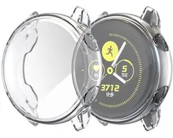 iMoshion Softcase + Protecteur d'écran pour Samsung Galaxy Watch Active 2 - 44 mm - Zwart