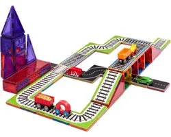 Learn & Grow Toys - Magnetisch constructiespeelgoed toppers Train Track Pack
