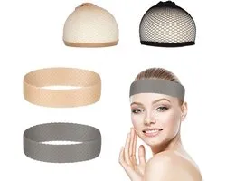 Siliconen Wig Grip Band en Wig Caps Set, Antislip Hoofdband voor Dames, Herbruikbare Accessoires voor Lace Front Wigs, Sport en Yoga Gebruik