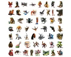 Brainrot Sticker Pack – Italiaanse Meme Madness (50 stuks) 4–8 cm - Tralalero Tralala - Bombardiro Crocodilo en meer