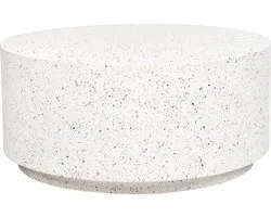 TREZZO - Table basse - Wit/ Effet terrazzo - Béton clair
