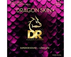 DR Strings DEQ7-9 Dragon Skin+ Elektrische Snaren 7-Snarig (9-52) Coated